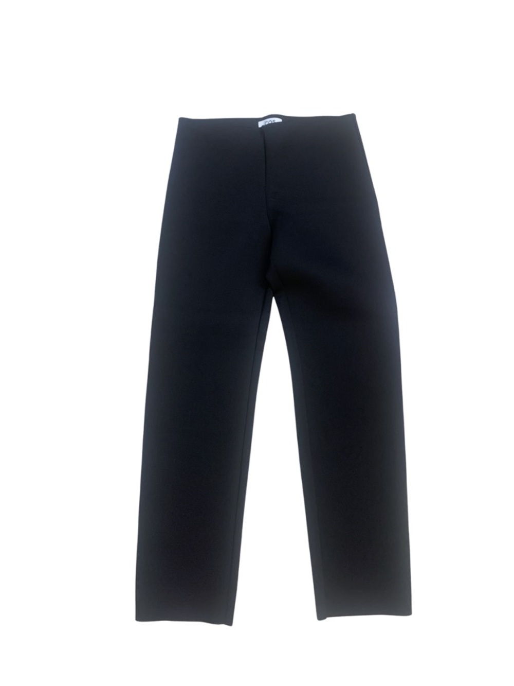 COS Black Scuba Trousers Pants Straight Leg Minimal Classic Capsule Rich Girl